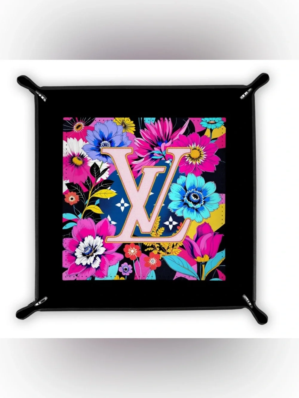 HANDMADE FASHION Foldable PU Leather Accessory Tray